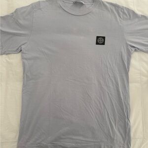 Boys Light Gray Stone Island T-Shirt